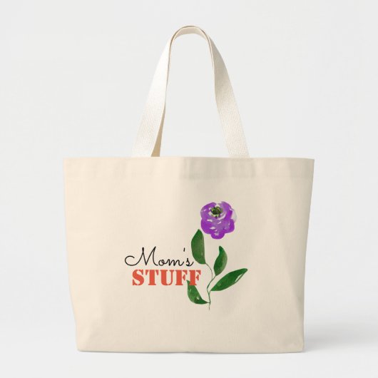 Mam's stuff grote tote bag (Voorkant)