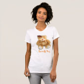 Mam's t-shirt met Teddy Bear en Butterfly HUG (Voorkant volledig)