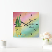 Mam's tuinklok met Plant Vierkante Klok (Huis)