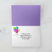 Mam's verjaardag Iris Bouquet Kaart (Binnen)