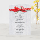 Mam's verjaardagsdagsdagsdagsmaaltijd op lint en h kaart (Gele Bloem)