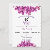 Mam's verjaardagsuitnodiging kaart (Voorkant)