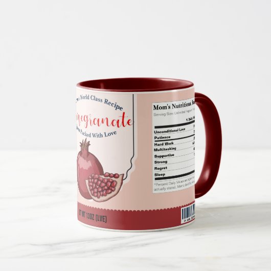 Mam's World Class Pomegranate Love Jam Mok (Voorkant rechts)