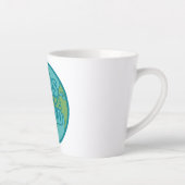 Mamsen Besturen de Wereld Groovy Globe Latte Mok (Rechts)