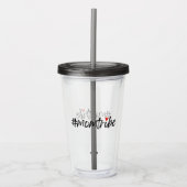 #MamTribe | Moderne Moederdag voor moederschap Acryl Drinkbeker (Voorkant)