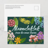 "Mamulaklak" (Bloom) Filipino Motivatie Briefkaart (Voorkant / Achterkant)