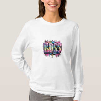 MaMuse Rainbow Boss Long Sleeve Tee T-shirt