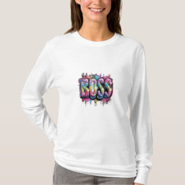 MaMuse Regenboog Baas T-shirt met lange mouwen
