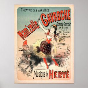Mamzelle Gavroche  Adverteren Poster