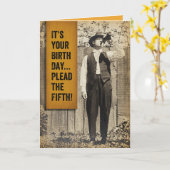 Man 1920s - Leidt de vijfde verjaardag van Booze Kaart (Gele Bloem)