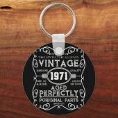 Man 1971: Myth Legend 50th Birthday Sleutelhanger (Voorkant)