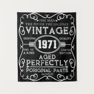  Man 1971: Myth Legend 50th Birthday Wandkleed