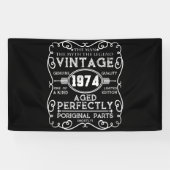  Man 1974: Myth Legend 47th Birthday Spandoek (Horizontaal)