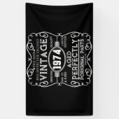  Man 1974: Myth Legend 47th Birthday Spandoek (Verticaal)