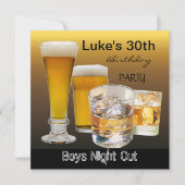 Man 30e verjaardag Drink bietenbakken nacht 2 Kaart (Voorkant)