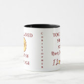 Man 40 jaar huwelijk est jaar geel rood mok (Midden)