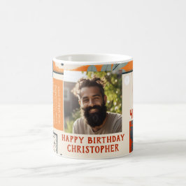 Man 40e Verjaardag Man Moderne Kleuren Foto Mok 00