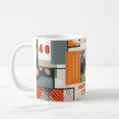 Man 40e Verjaardag Man Moderne Kleuren Foto Mok 00 (Links)