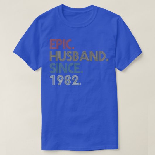 Man 40th Wedding Jubileum Shirten Epic Husband S T-shirt (Design voorkant)