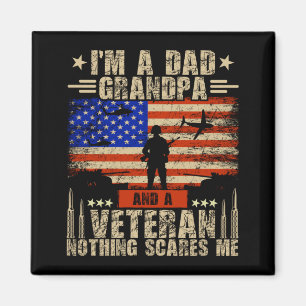 Man 4 juli _ Usa Vlag _ Een Vader Grootvader En Ee Magneet