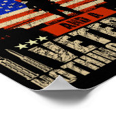 Man 4 juli _ Usa Vlag _ Een Vader Grootvader En Ee Poster (Hoek)