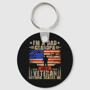 Man 4 juli _ Usa Vlag _ Een Vader Grootvader En Ee Sleutelhanger