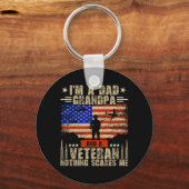 Man 4 juli _ Usa Vlag _ Een Vader Grootvader En Ee Sleutelhanger (Voorkant)