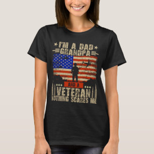 Man 4 juli _ Usa Vlag _ Een Vader Grootvader En Ee T-shirt