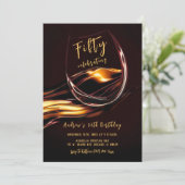 Man 50ste verjaardag kaart (Staand voorkant)