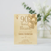 Man 90ste verpartij briefkaart (Staand voorkant)