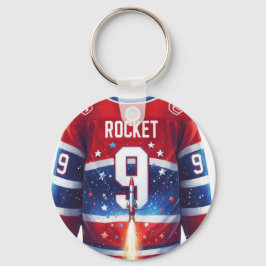Man 9 Maurice Richard Sleutelhanger