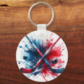 Man 9 Maurice Richard Sleutelhanger (Achterkant)