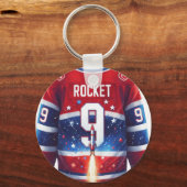 Man 9 Maurice Richard Sleutelhanger (Voorkant)