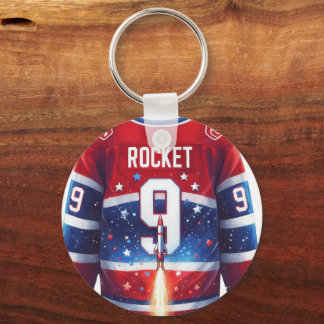 Man 9 Maurice Richard Sleutelhanger