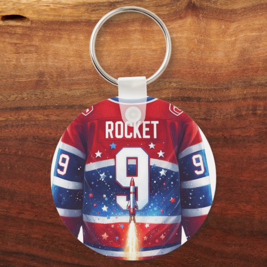 Man 9 Maurice Richard Sleutelhanger (Voorkant)