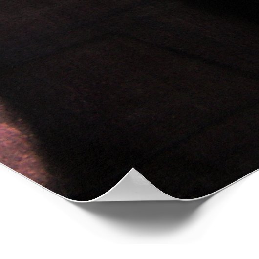 Man aan de muur poster (Hoek)