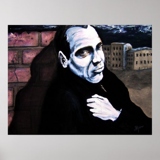 Man aan de muur poster (Voorkant)