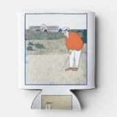 Man aan het golfen door Edward Penfield. Blikjeskoeler (Achterkant)