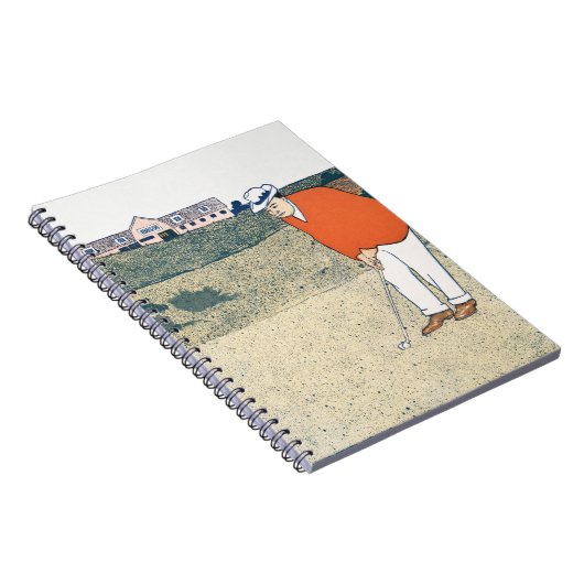 Man aan het golfen door Edward Penfield. Notitieboek (Rechterzijde)