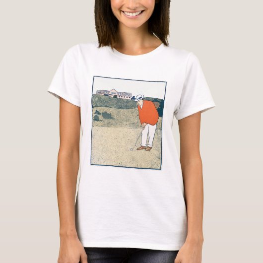 Man aan het golfen door Edward Penfield. T-shirt (Voorkant)