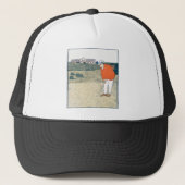 Man aan het golfen door Edward Penfield. Trucker Pet (Voorkant)