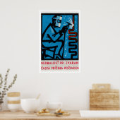 Man aan het lassen - Matchbox Print - Tsjechische  (Keuken)