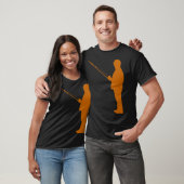 Man aan het vissen t-shirt (Unisex)