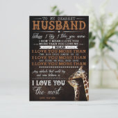 Man aan mijn allerliefste man bedankkaart (Staand voorkant)