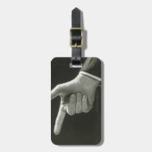 Man aanwijzen bagagelabel (Voorkant verticaal)