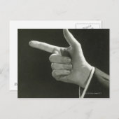 Man aanwijzen briefkaart (Voorkant / Achterkant)