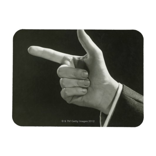 Man aanwijzen magneet (Horizontaal)
