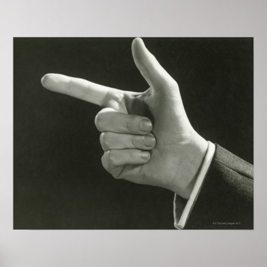 Man aanwijzen poster (Voorkant)