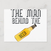 Man achter de bier briefkaart (Voorkant)