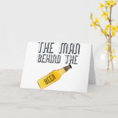 Man achter de bier kaart (Gele Bloem)